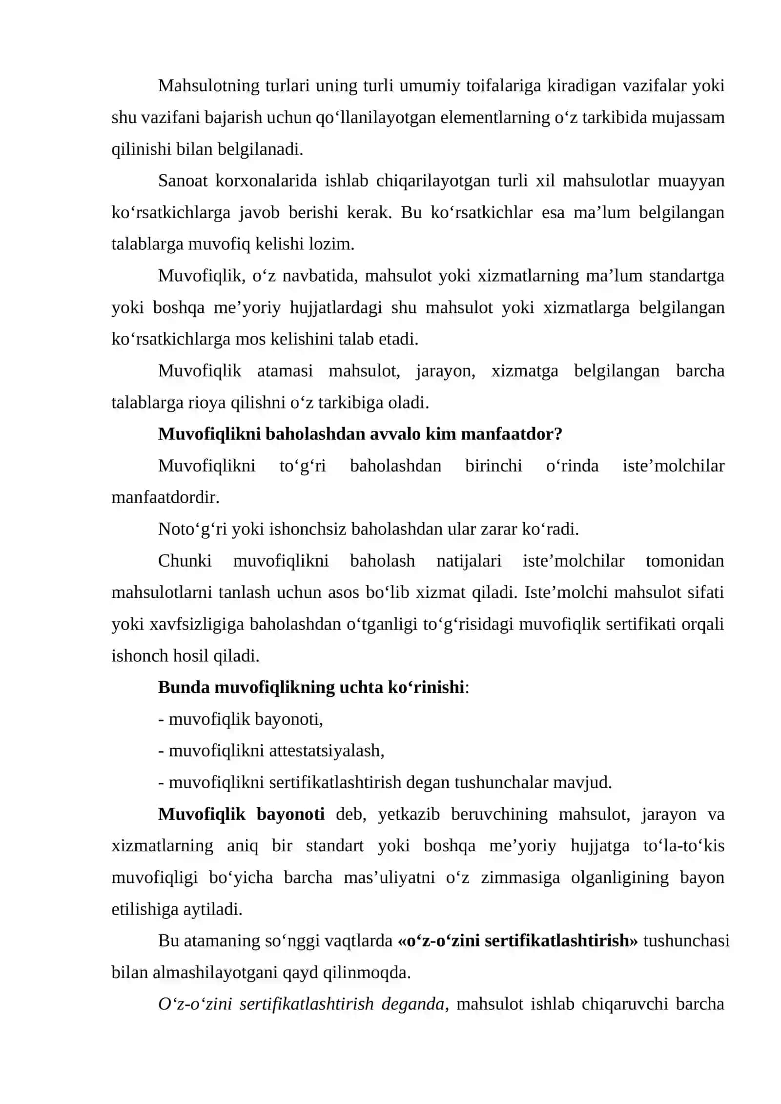 Muvofiqlikni baholash va akkriditlashtirish tizimlari 2