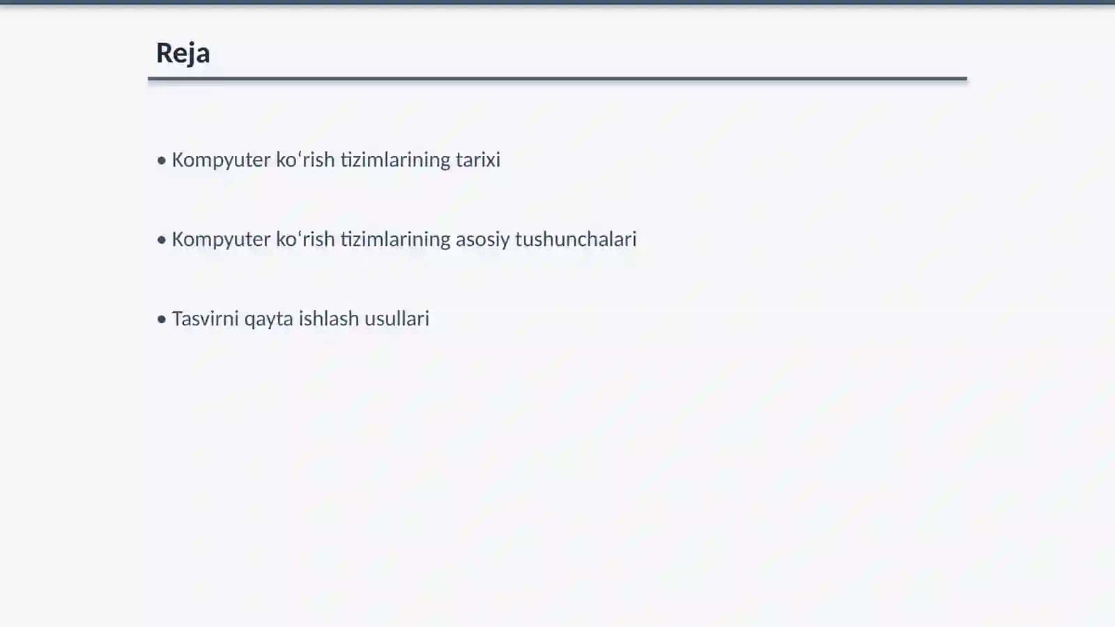 Kompyuter koʻrish tizimlari 2
