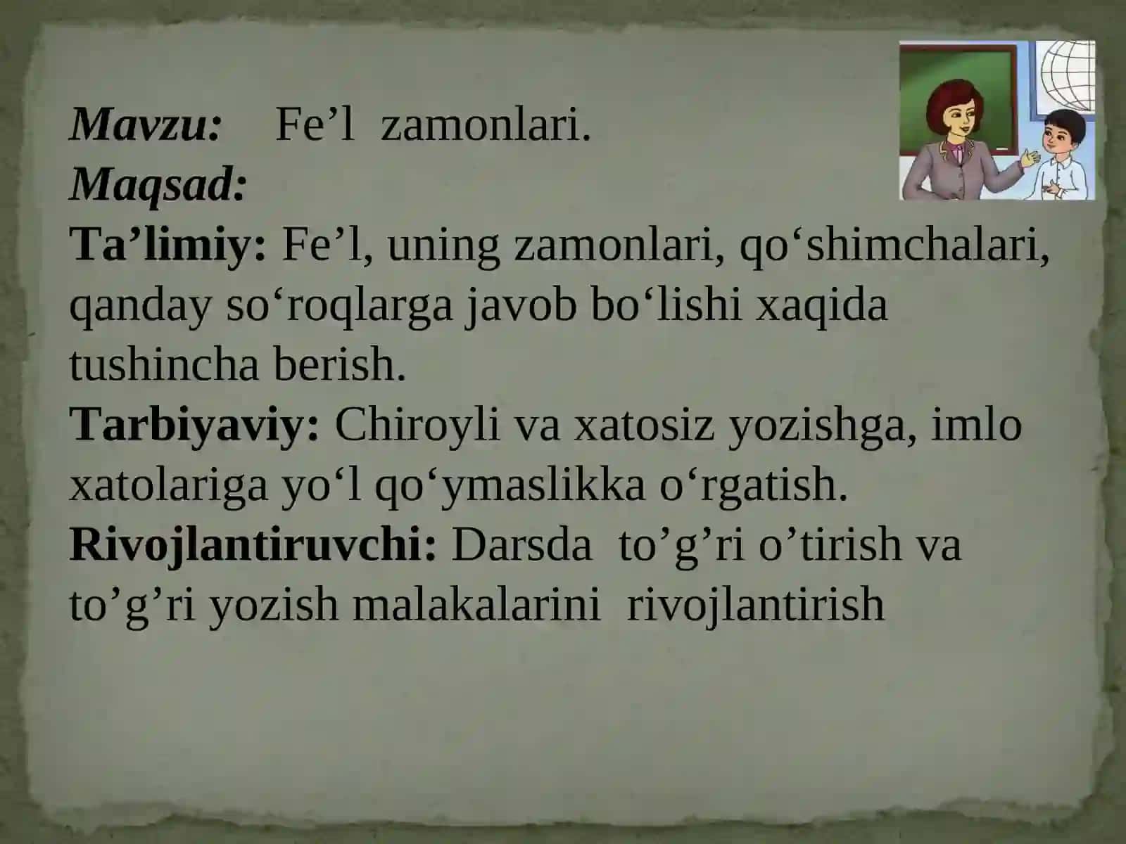 Fe’l zamonlari 2