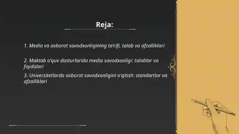 Media va axborot savodxonligi talab va afzalliklari 2
