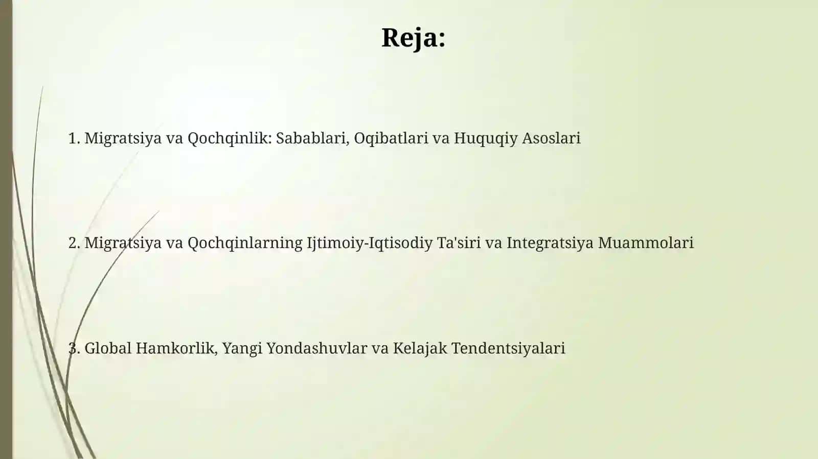 Migratsiya va Qochqinlik: Sabablari, Oqibatlari va Huquqiy Asoslari 2