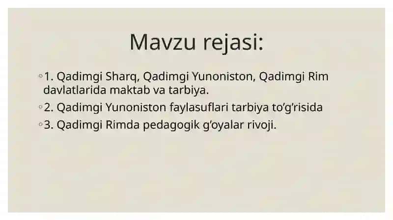 Tarixiy fanlar rivojlanishi 2