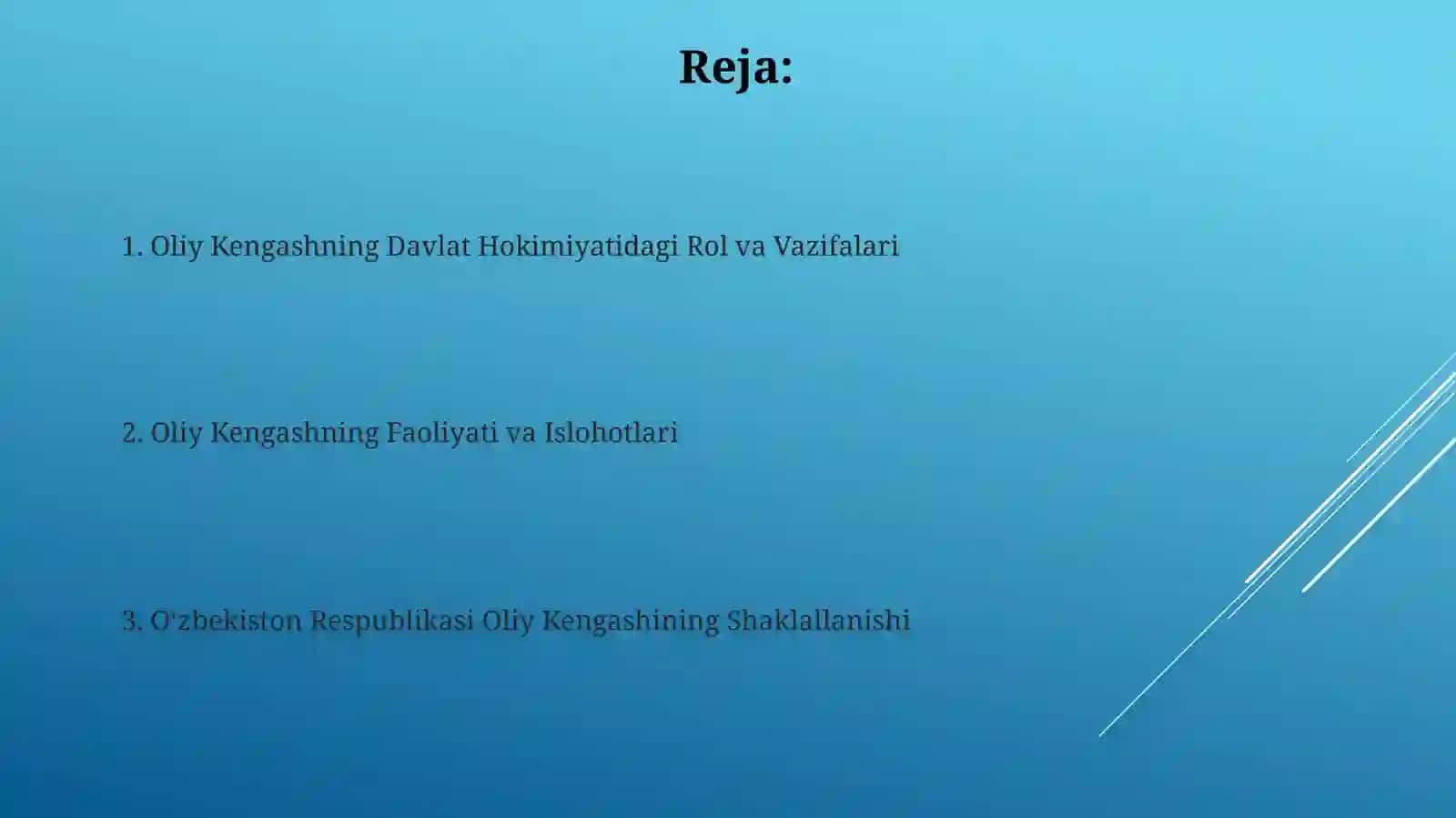 Oliy Kengashning Davlat Hokimiyatidagi Rol va Vazifalari 2