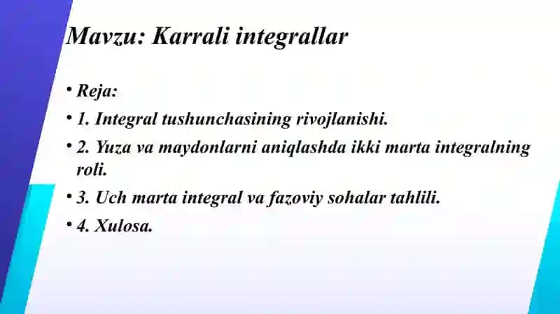 Karrali integrallar 2