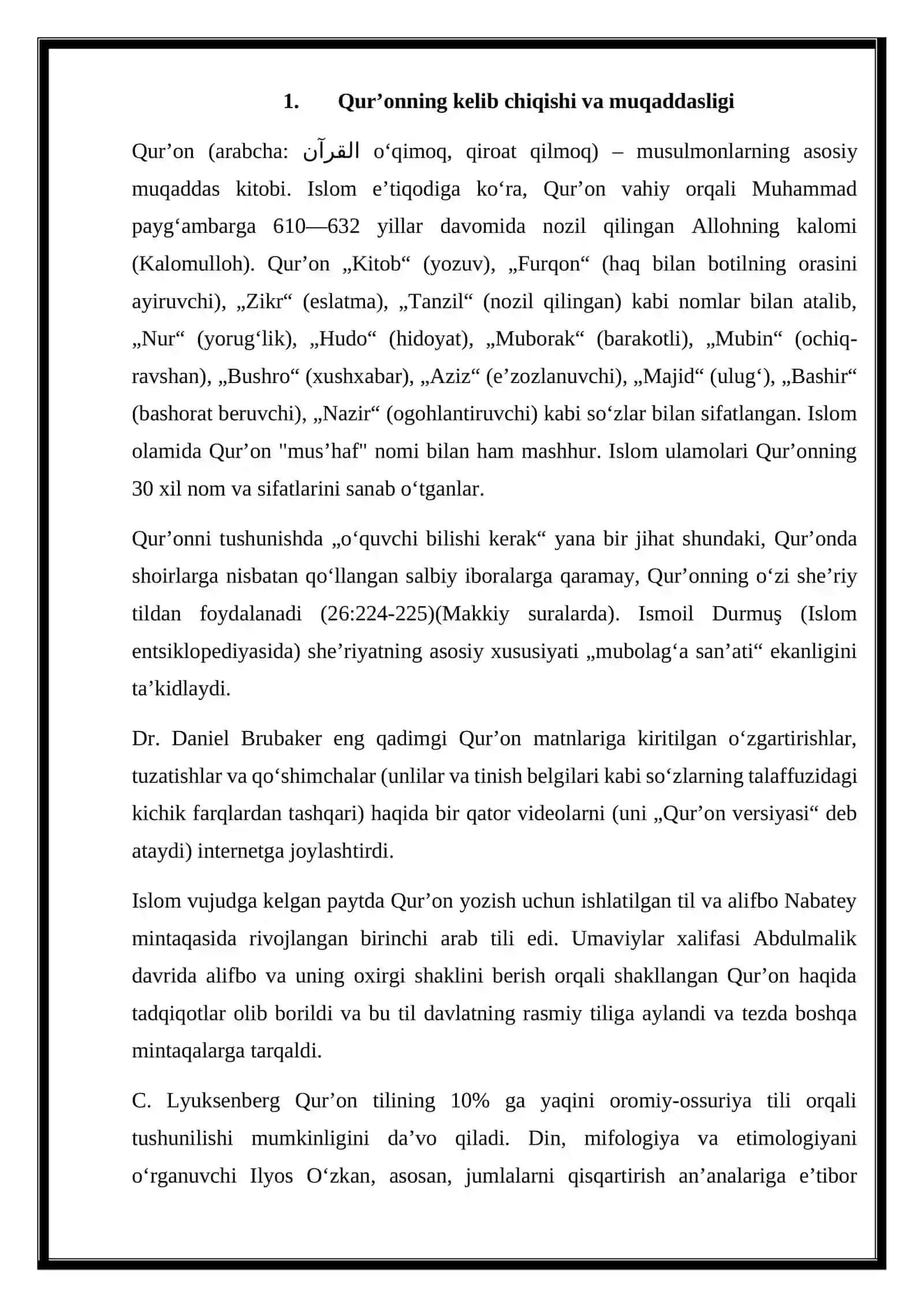 Dunyoviy bilimlar va diniy e'tiqod birligiga erishishning ahamiyati. 2