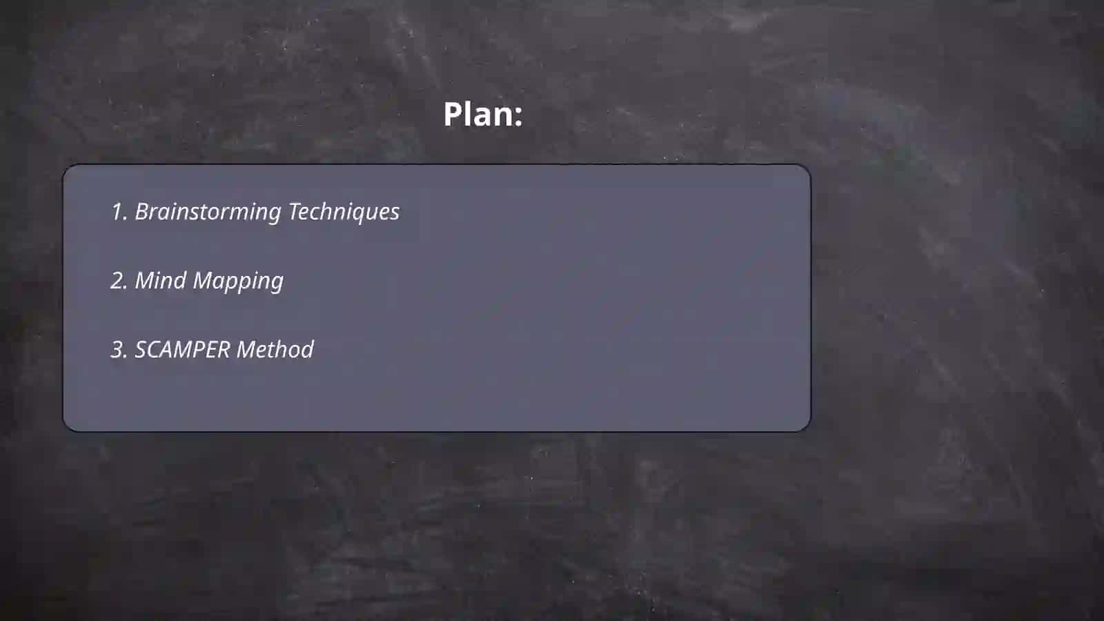 Techniques for idea generation 2