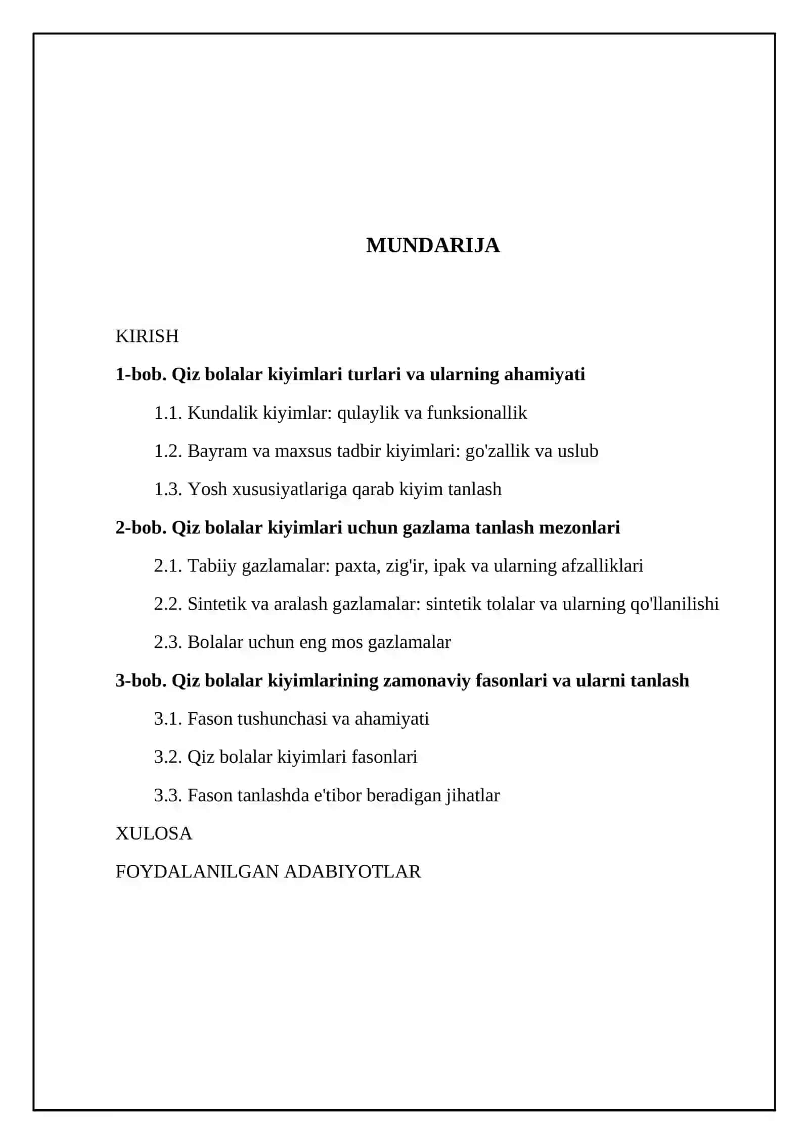 Qiz bolalar kiyimlari haqida ma'lumot, ularga gazlama va fason tanlash 2