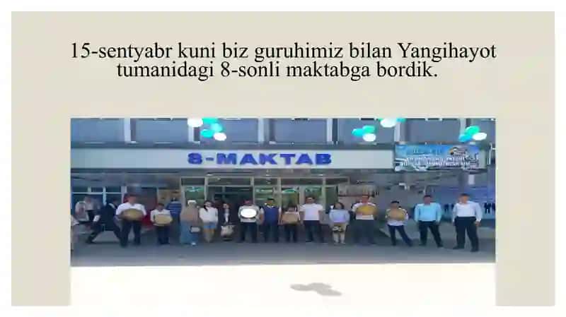 Taqdimot. Malakaviy amaliyot hisoboti 2