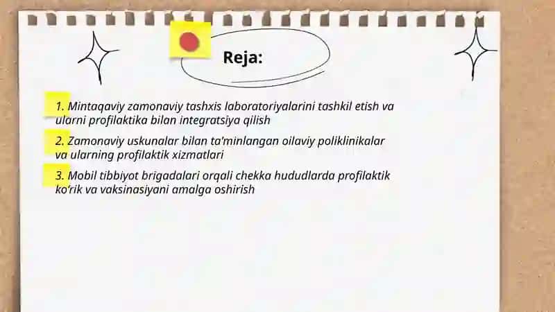 Har bir mintaqada zamonaviy shart-sharoitlarga ega zamonaviy uskunalar 2