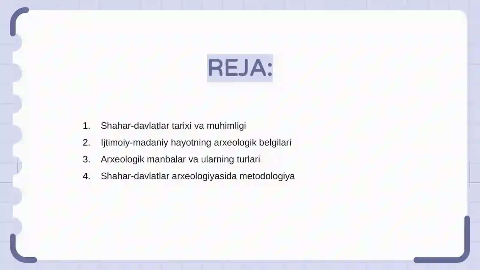 Shahar-davlatlar va ularning ijtimoiy-madaniy hayotini arxeologik manbalarda oʻrganilishi 2