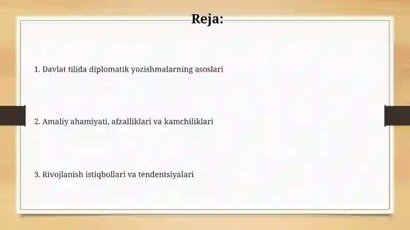 Davlat tilida diplomatik yozishmalarni amalga oshirish 2