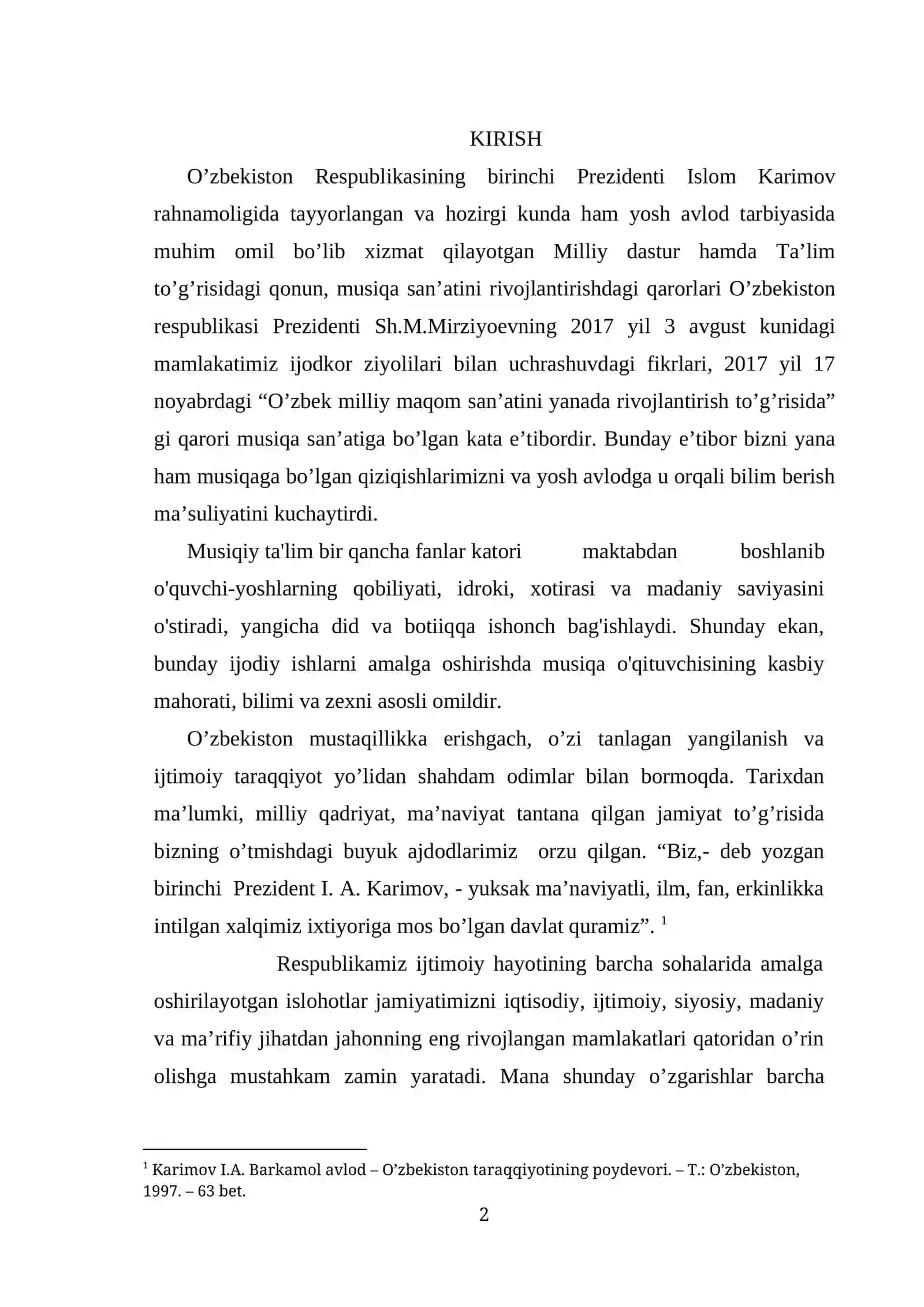 “Maktabda musiqa darsining roli” 2