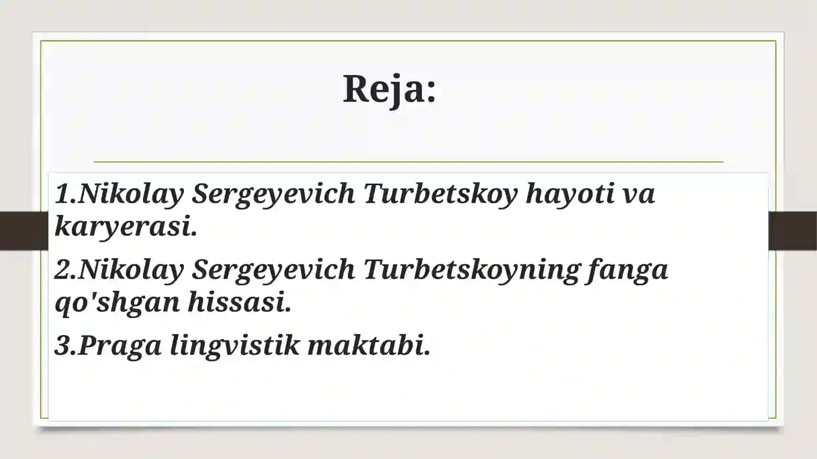 N. S. Turbetskoy va uning lingvistikaga qo'shgan hissasi 2