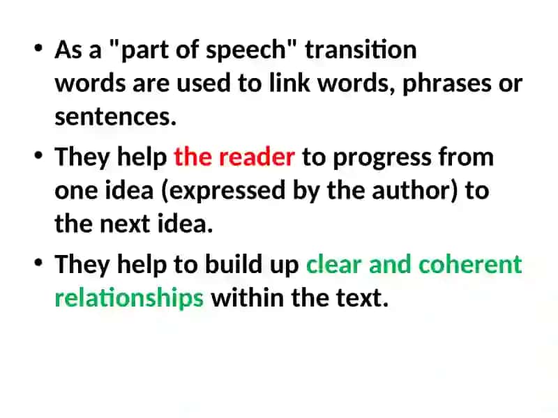 Transition Words 2