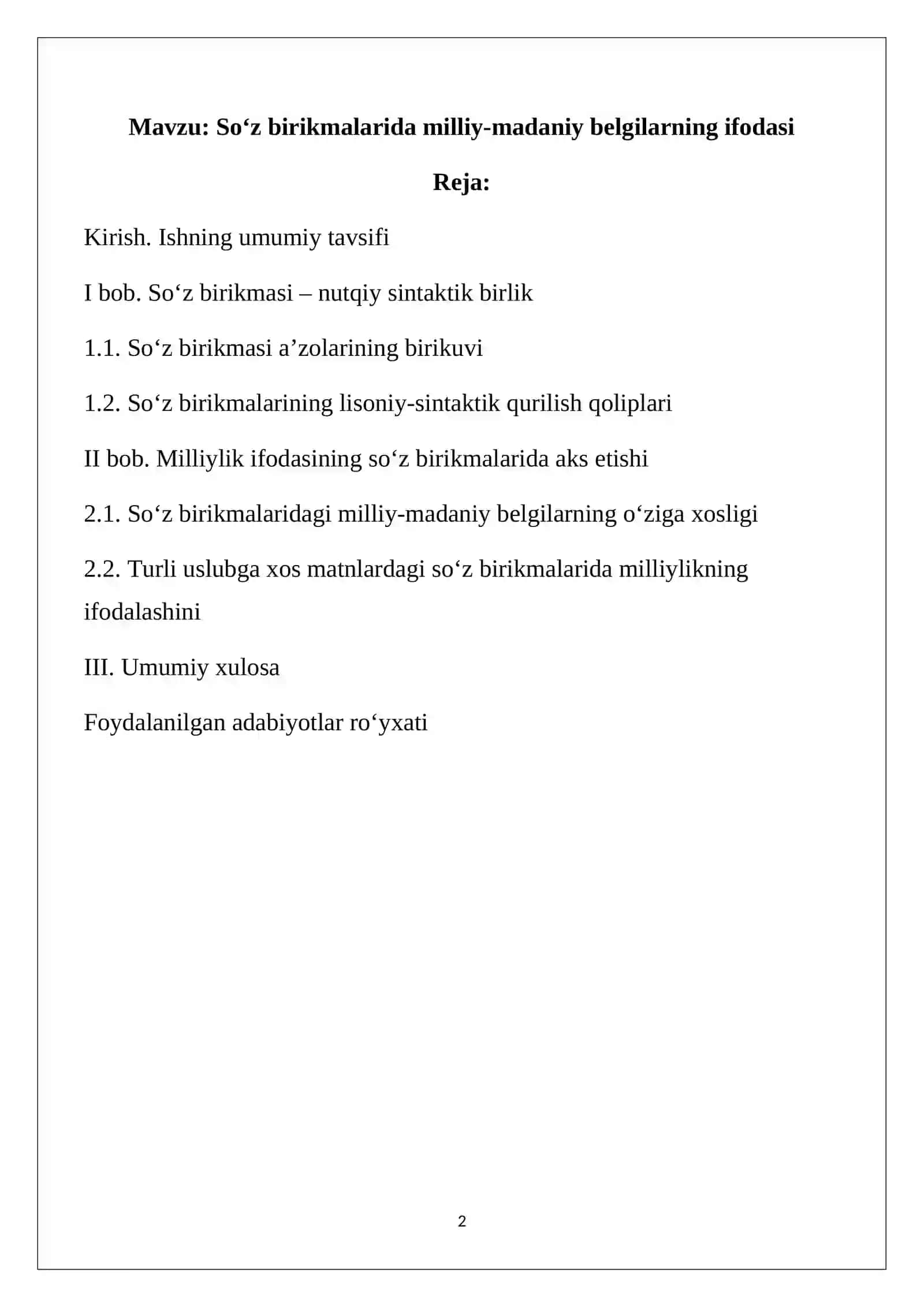 Soʻz birikmalarida milliy-madaniy belgilarning ifodasi 2