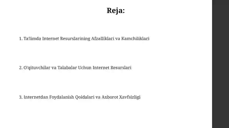 Ta'limda internet tarmogʻi resurslaridan foydalanish 2