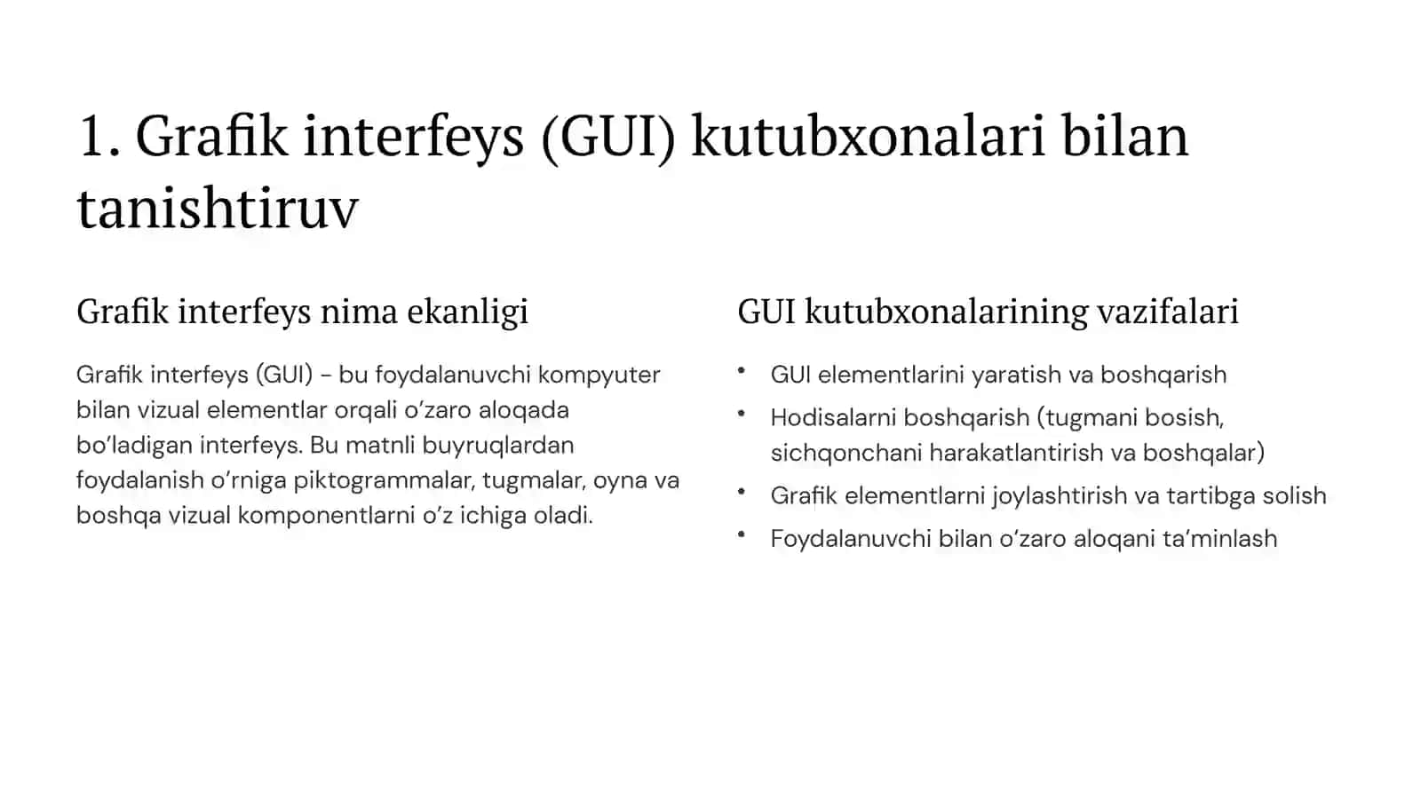 8-MARUZA.PYTHONDA GRAFIK INTERFEYS KUTUBXONALARI 2