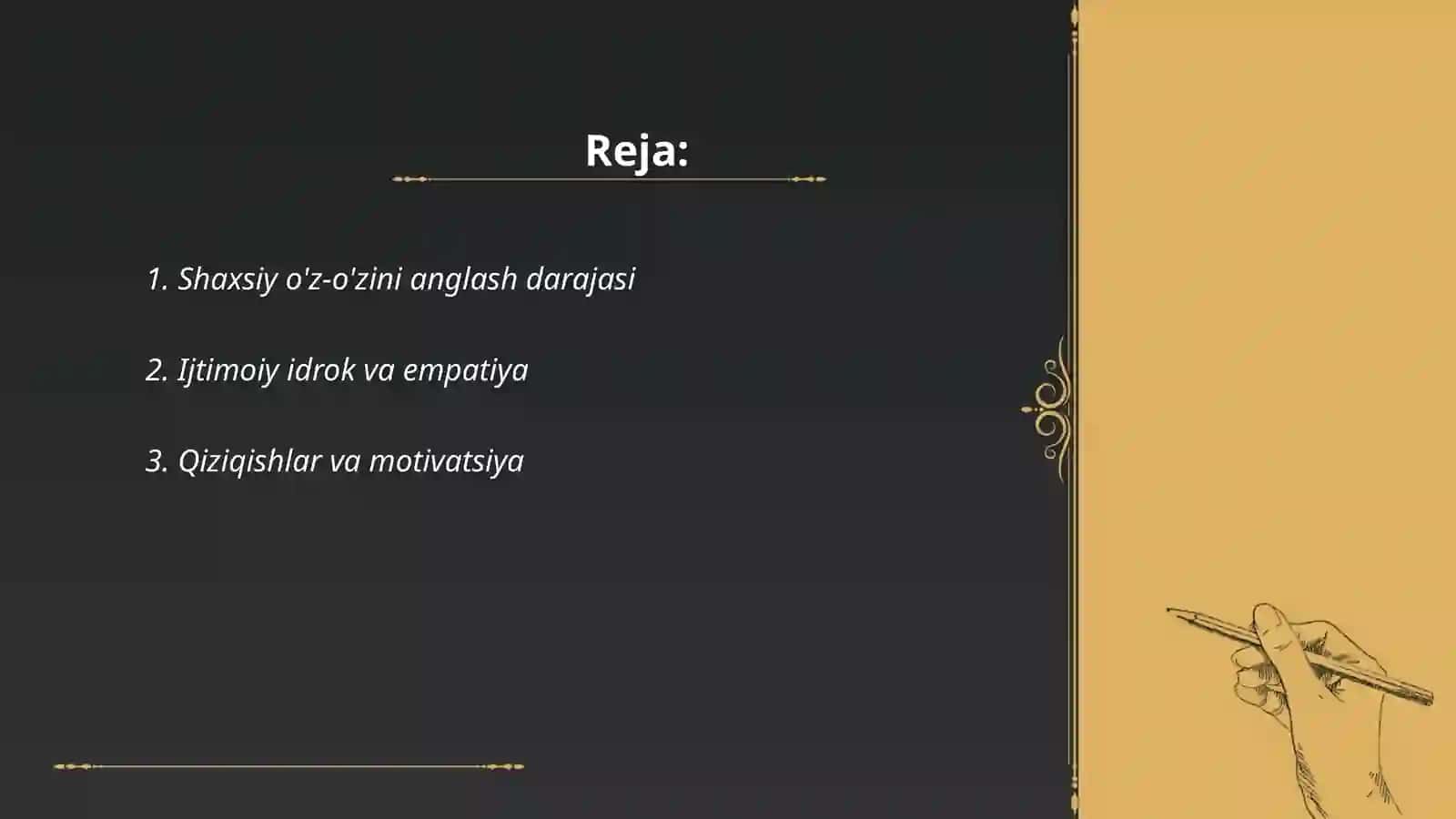 Shaxslar aro munosabatga ta'sir ko'rsatuvchi individual xususiyatlar diagnostikasi 2