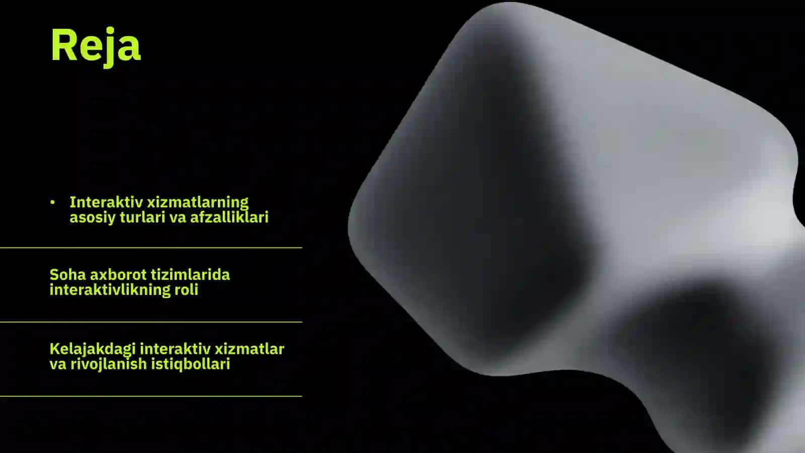 Interaktiv xizmatlar va rivojlanish istiqbollari 2