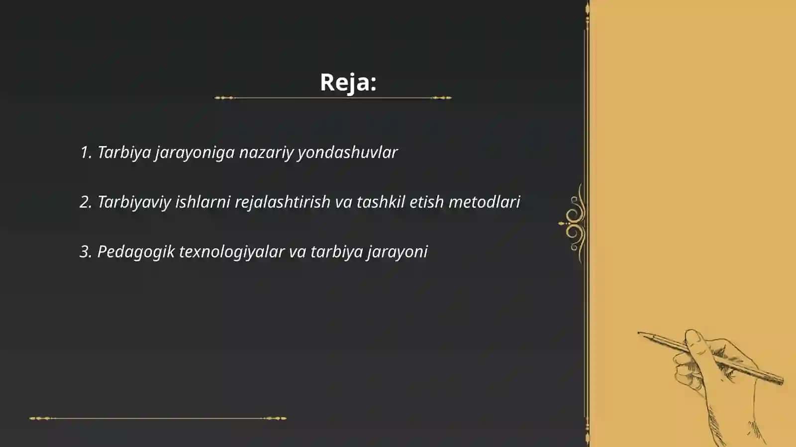 Tarbiya jarayonlarini tashkil etishga doir yondashuvlar 2