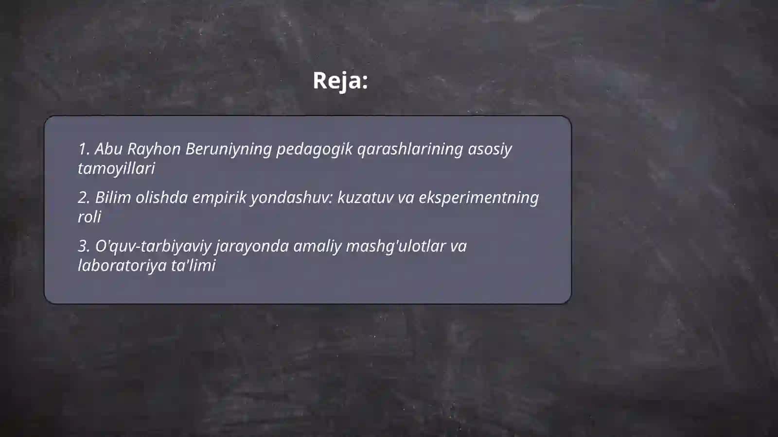 Abu Rayhon Beruniy pedegogik qarashlari 2