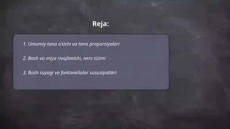 Bolalar yoshiga oid anatomik va fiziologik xususiyatlar 2