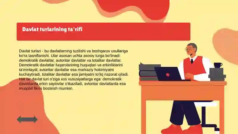Davlat turlarining asosiy xususiyatlari va tahlili 2