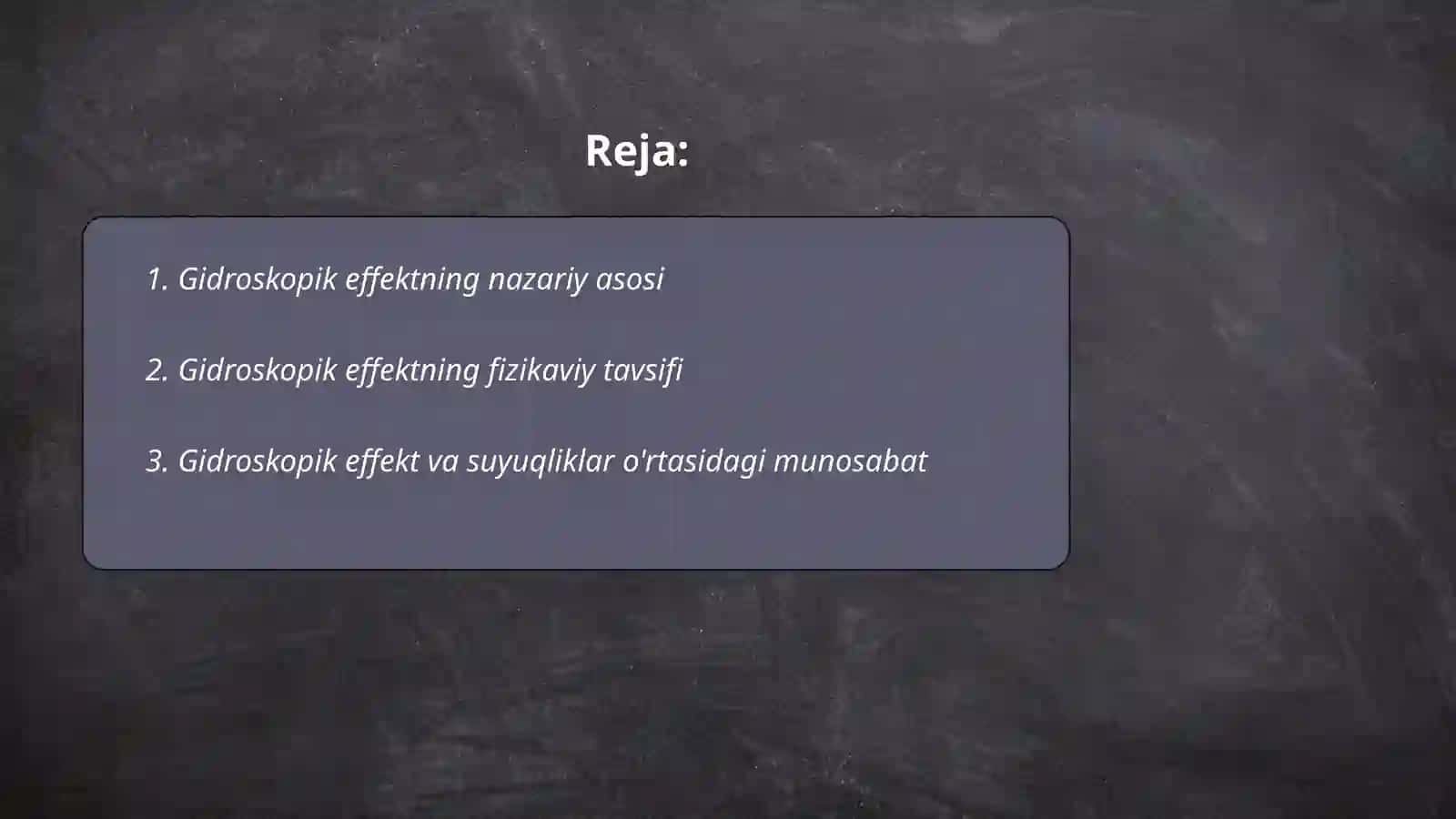 Gidroskopik effekt va uning qoʻllanilishi 2