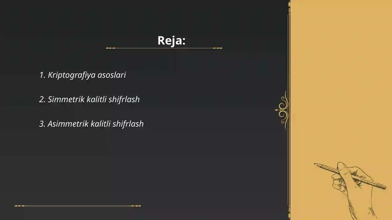 Kriptografiya asoslari 2