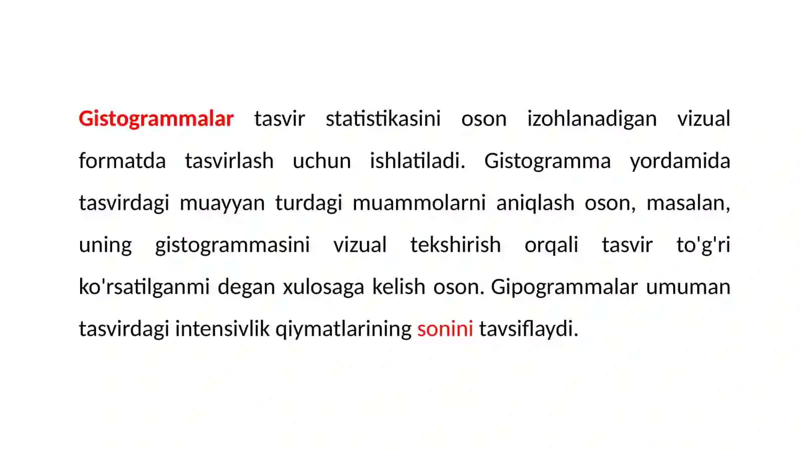 GISTOGRAMMALARning python kodlar bilan tasvirlanishi 2