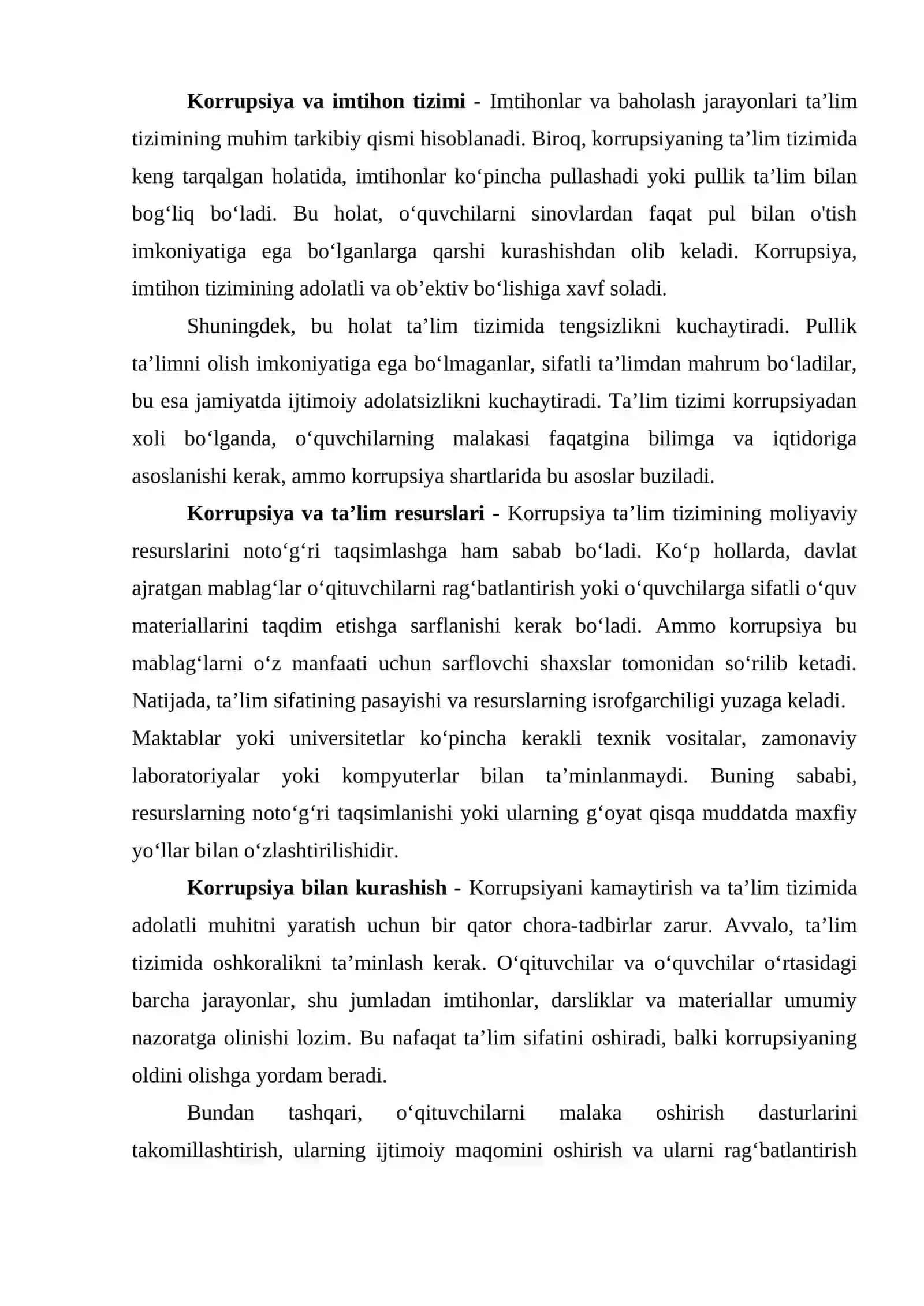 KORRUPSIYA TA’LIM VA TARAQQIYOT KUSHANDASI 2