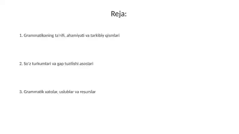Grammatika haqida umumiy maʼlumot 2