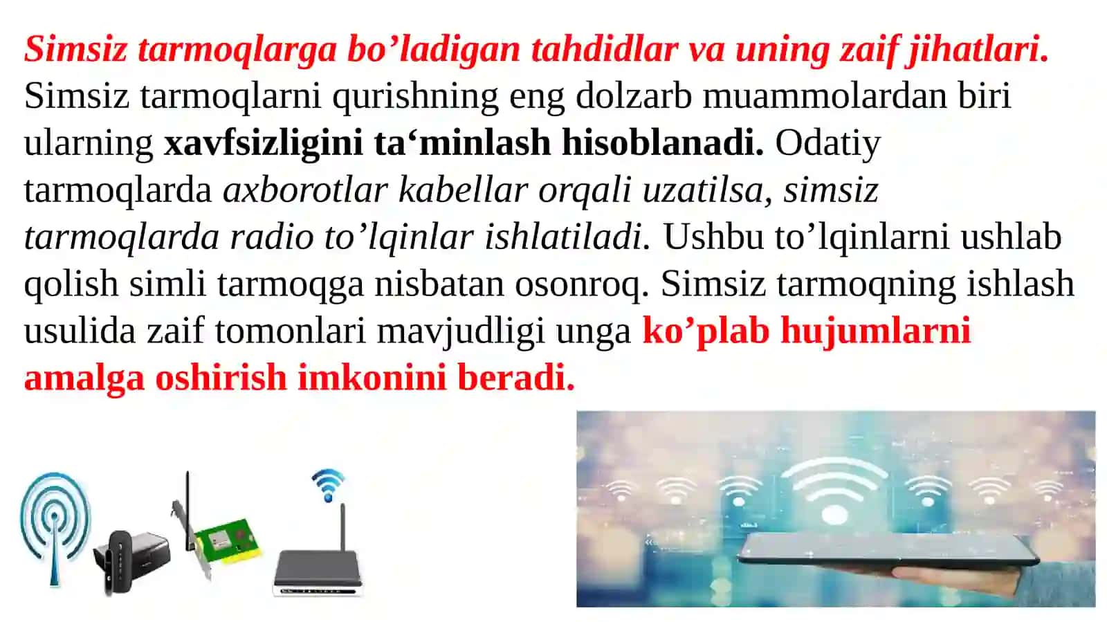 Simsiz tarmoq xavfsizligi 2