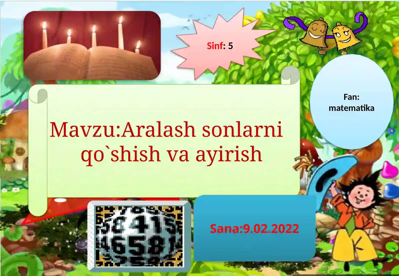 Aralash sonlarni qo`shish va ayirish 2