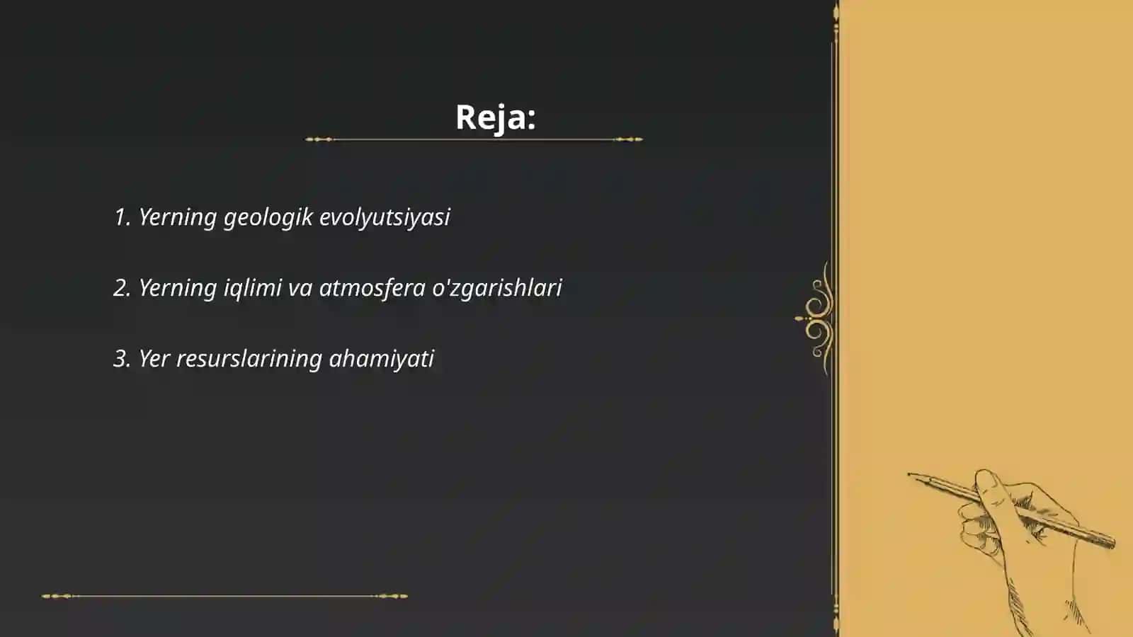 Yerning geologik evolyutsiyasi 2