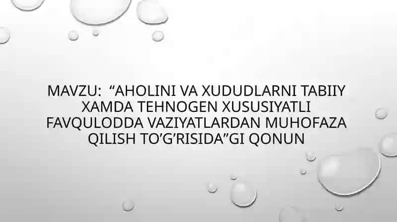 “MEHNAT XAFSIZLIGINI BOSHQARISH”  FANIDANMUSTAQIL  ISHI 2