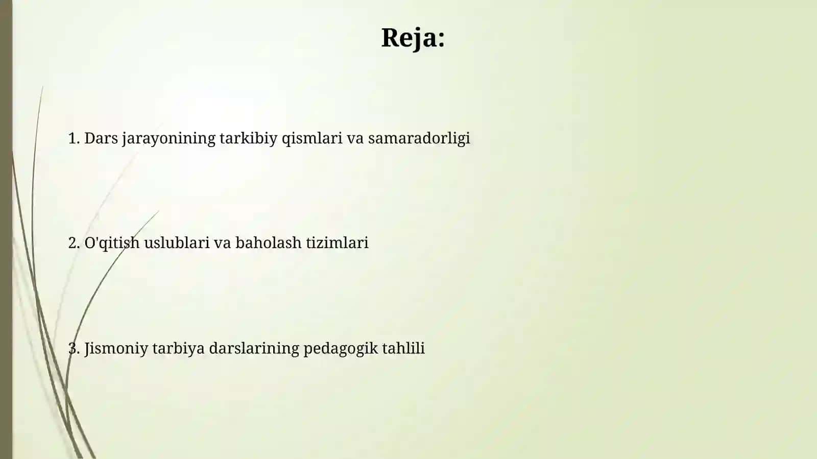 Jismoniy tarbiya darslarini pedagogik tahlili 2