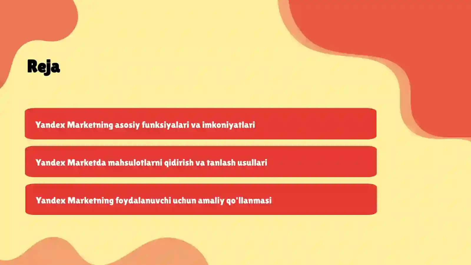 Yandex Marketning asosiy funksiyalari va imkoniyatlari 2