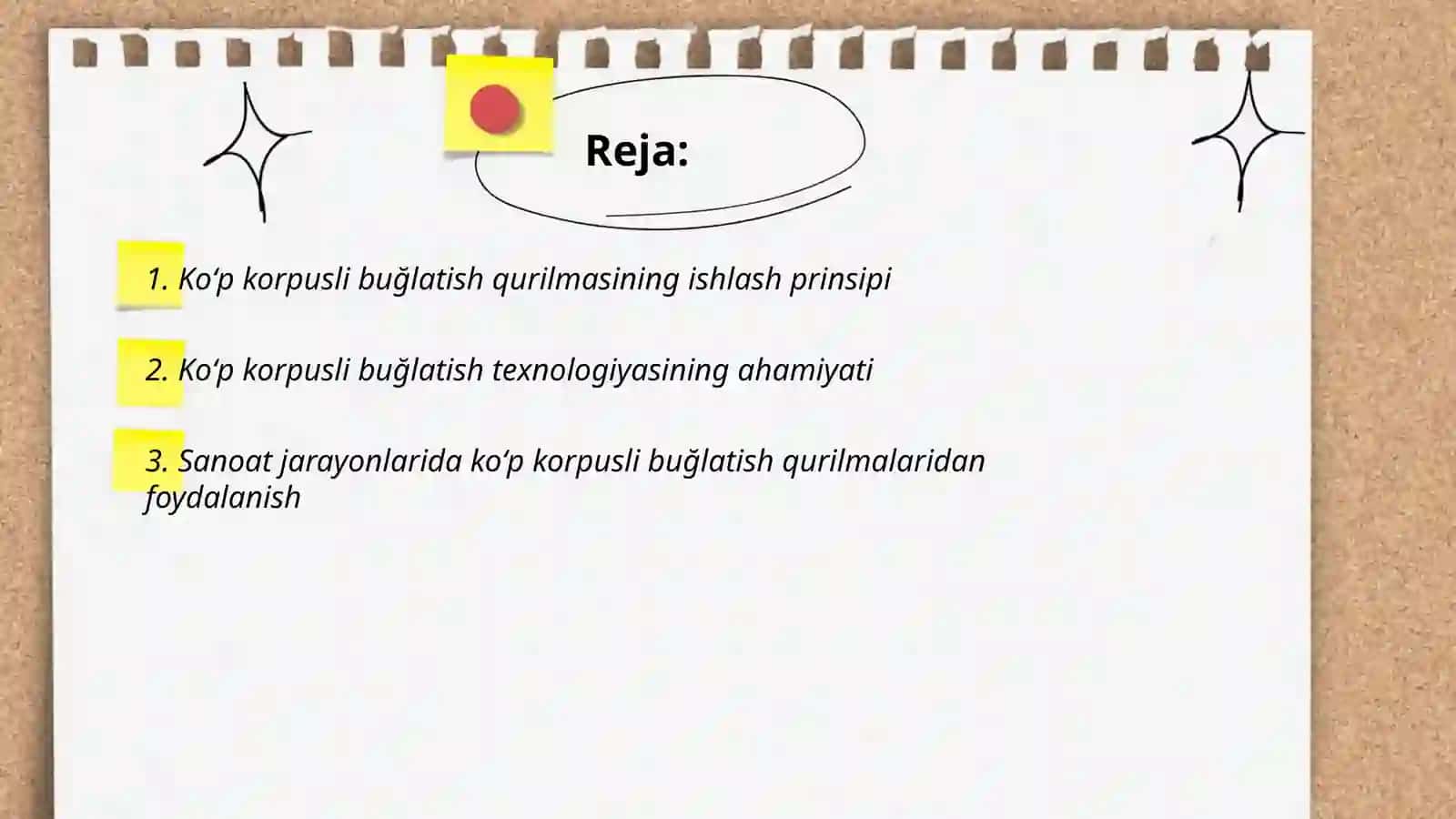 Koʻp korpusli buğlatish qurilmasi 2