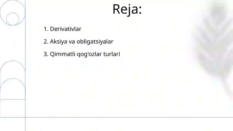 Qimmatli qog’ozlarning turlari 2