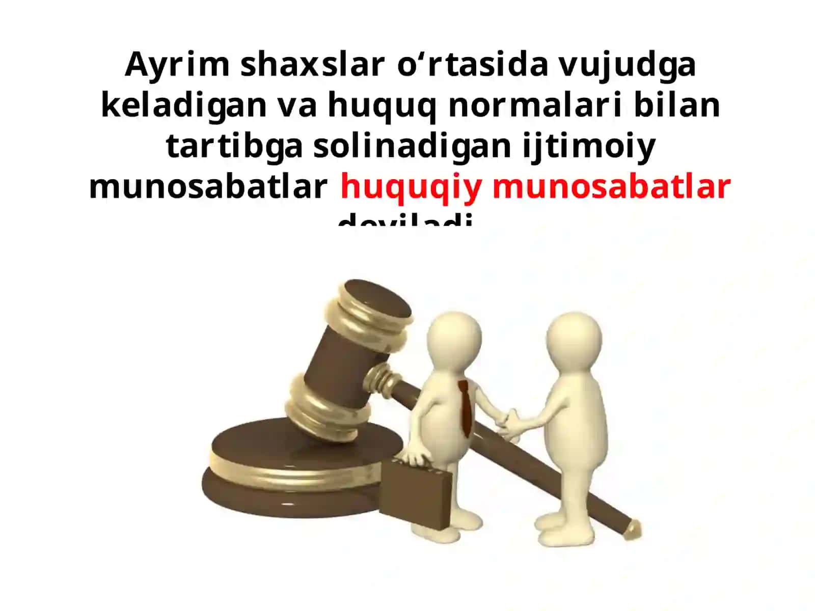 8-sinf Huquq dars ishlanma. Huquqiy munosabatlar 2