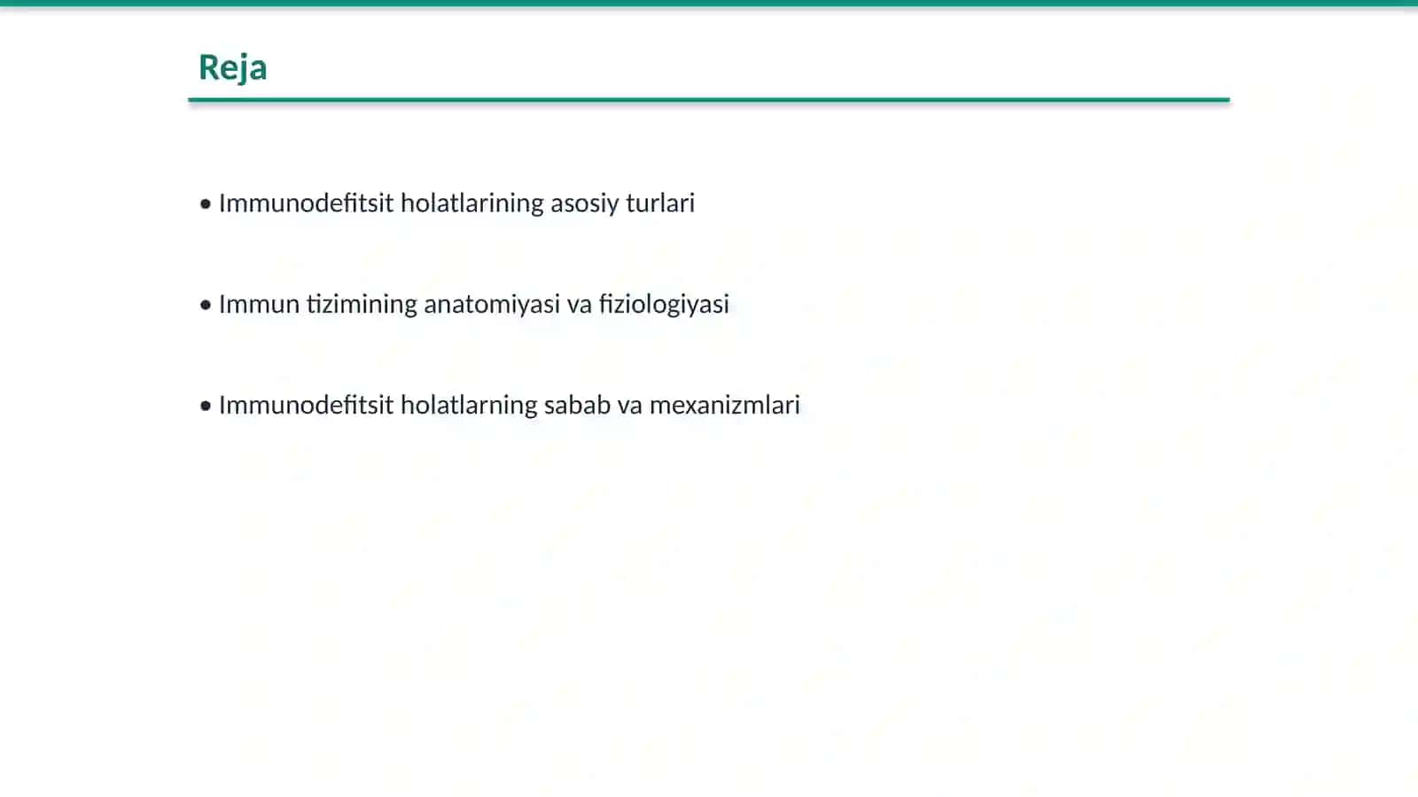 Immunodefitsit holatlar patologik fiziologiya 2
