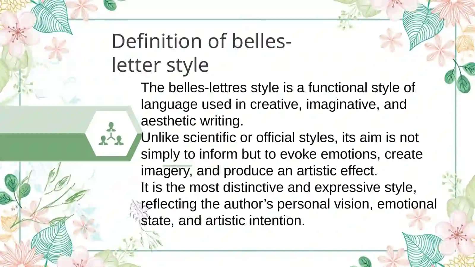 BELLES-LETTERSSTYLE 2