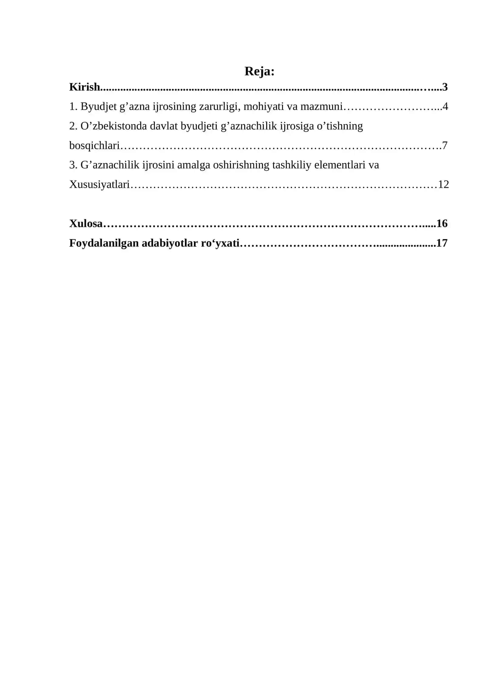 BYUDJET TIZIMI BYUDJETLARI G’AZNACHILIK IJROSINING NAZARIY JIHATLARI 2