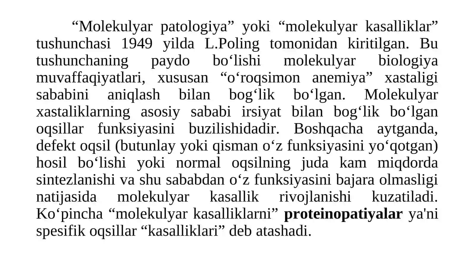 Molekulyar kasalliklar 2