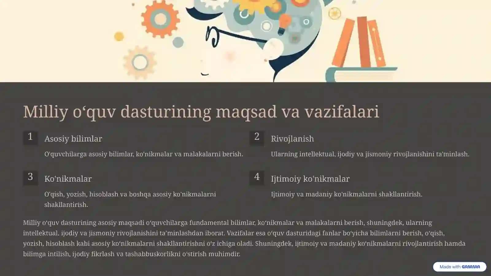 Boshlang‘ich sinf milliy o‘quv dasturi va ona tili ta’limi 2