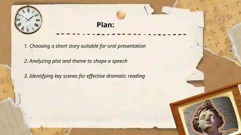 Reading short stories and making a speech 2