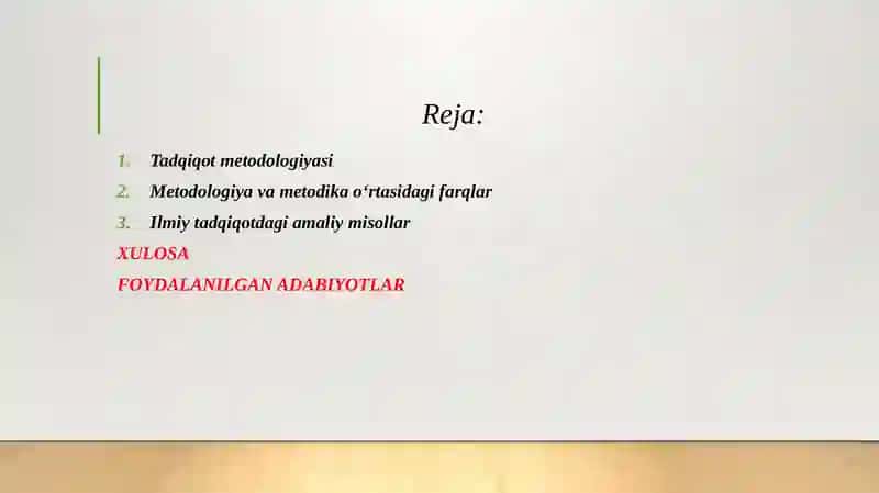 TADQIQOT METODOLOGIYASI VA METODIKA TUSHUNCHALARINING MANTIQIY TAHLILI 2