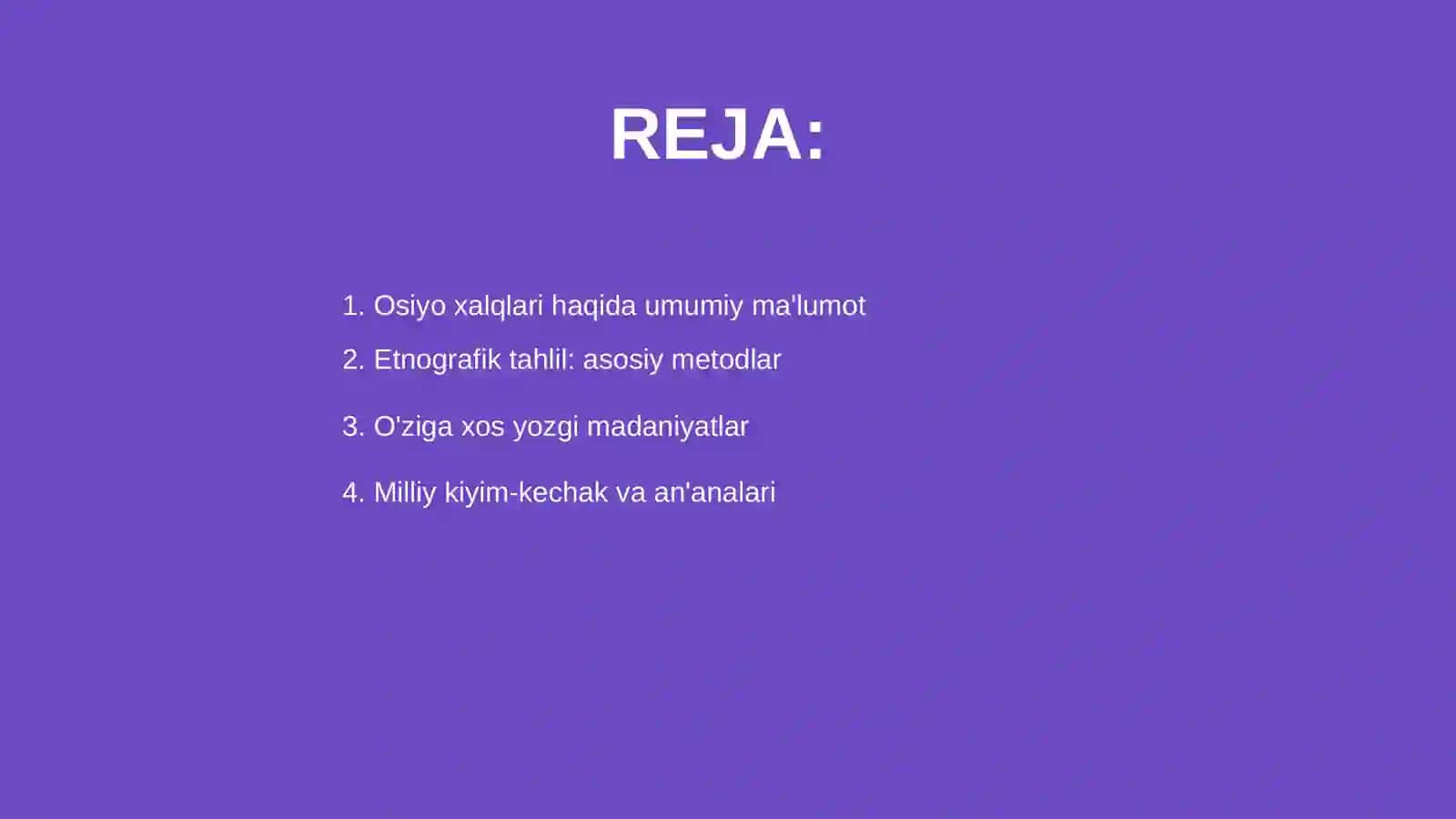 Osiyo xalqlari etnografiyasi 2