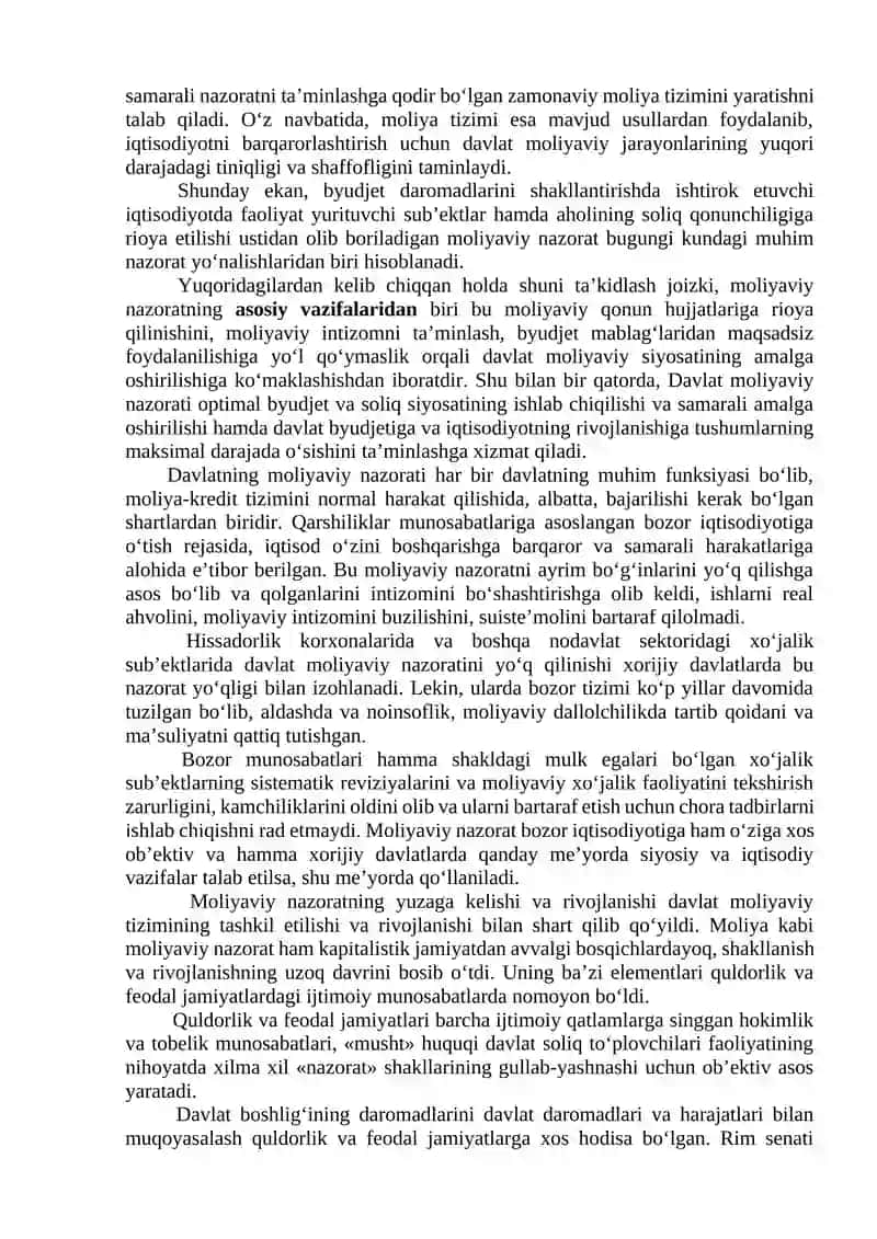 Moliyaviy nazorat 2